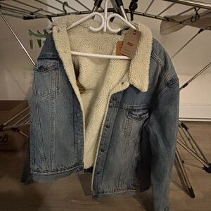 Levi's Classic Blue Jacket with Cream Lining